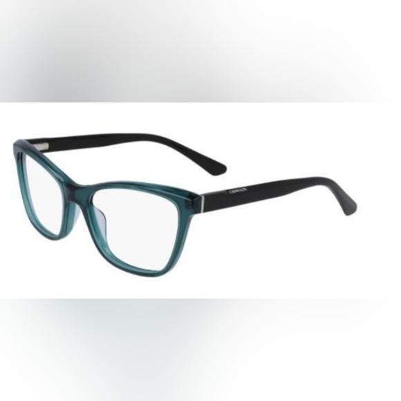 EUC Calvin Klein CK20532 glasses in Crystal Bistro Green full frame rectangular - Picture 13 of 14